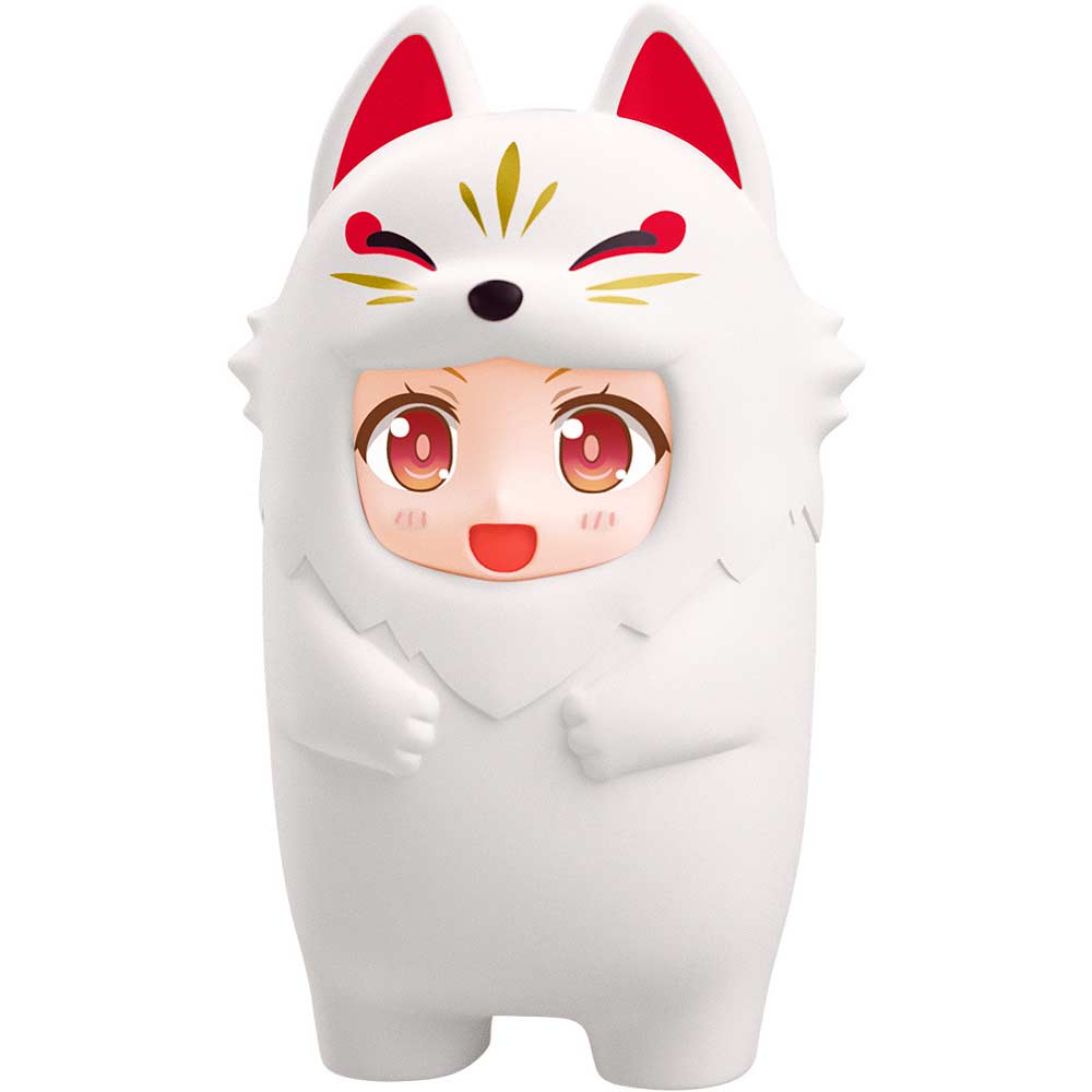 (PO) Nendoroid More Kigurumi Face Parts Case White Kitsune