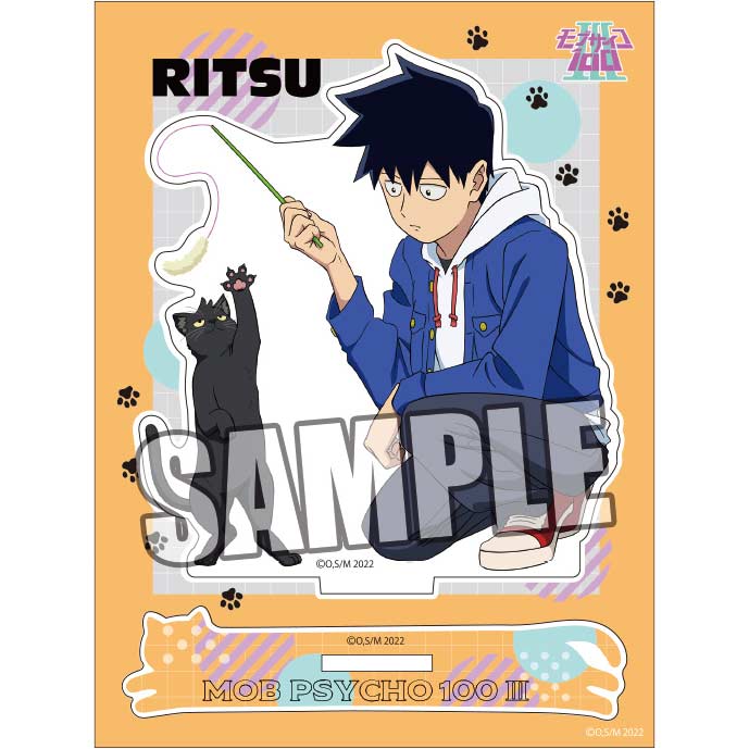 (PO) Mob Psycho 100 III Acrylic Stand Kageyama Ritsu Friendly with Cat Ver.