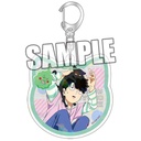 (PO) Mob Psycho 100 III Hologram Acrylic Key Chain Kageyama Shigeo & Ekubo Friendly with Cat Ver.