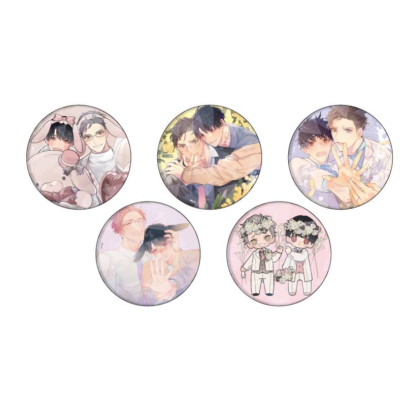 (PO) Hologram Can Badge (65mm) Konna Koi Nara Owari ni Shitai! 01 Official & Original Illustration [BOX]