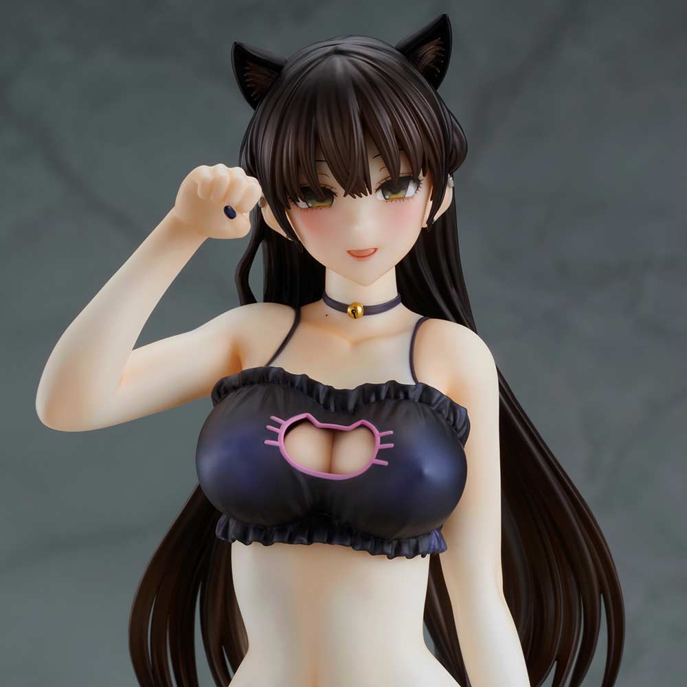 (PO) Mishiranu Joshikousei ni Kankin sareta Mangaka no Hanashi - Konata Swimsuit & Cat Lingerie Costume Set