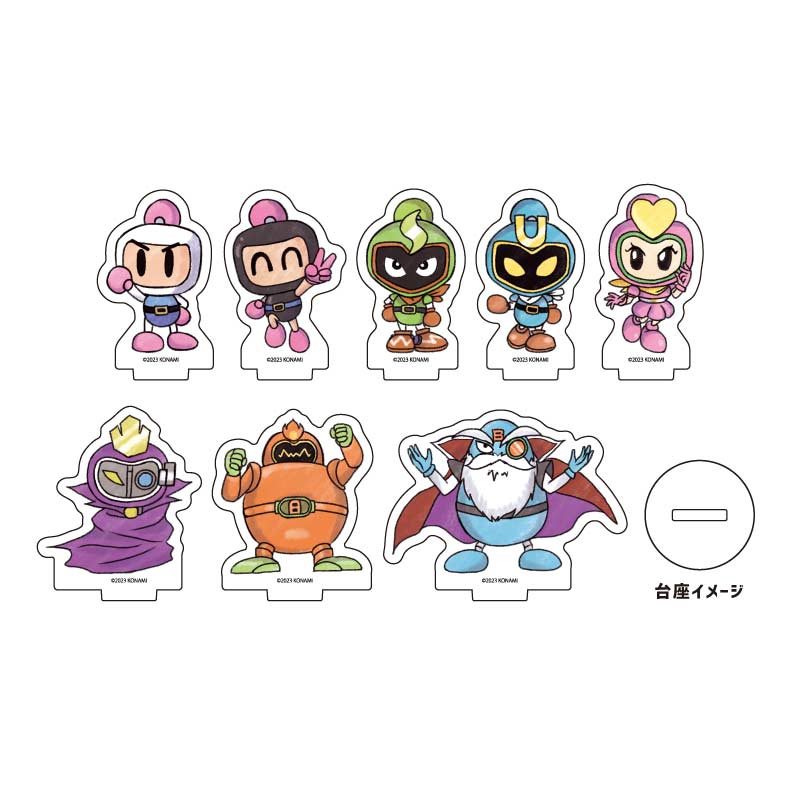 (PO) Acrylic Petit Stand Super Bomberman 3 01 Original Illustration [BOX]