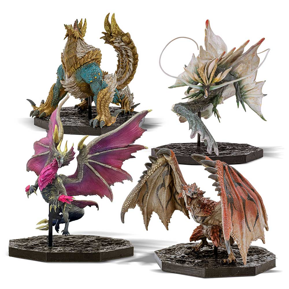 (PO) Capcom Figure Builder Cube Monster Hunter Box Set (Rathalos / Zinogre / Malzeno / Amatsu)