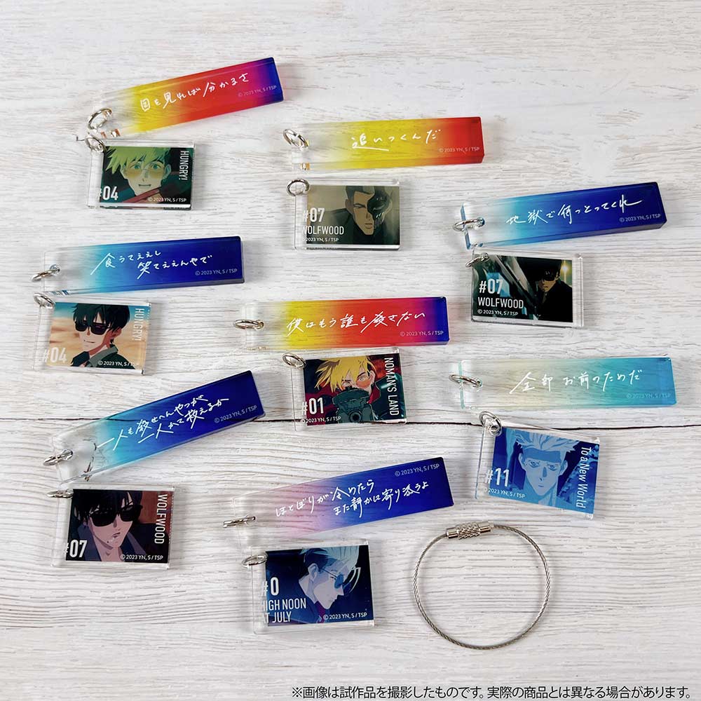 Trigun Stampede Memorial Plate Key Chain Set