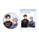 (PO) Can Badge & Acrylic Card Set Jiji Neji Works 01 Waru / Yankee Gap Moe Megane BL Fair (Original Illustration)