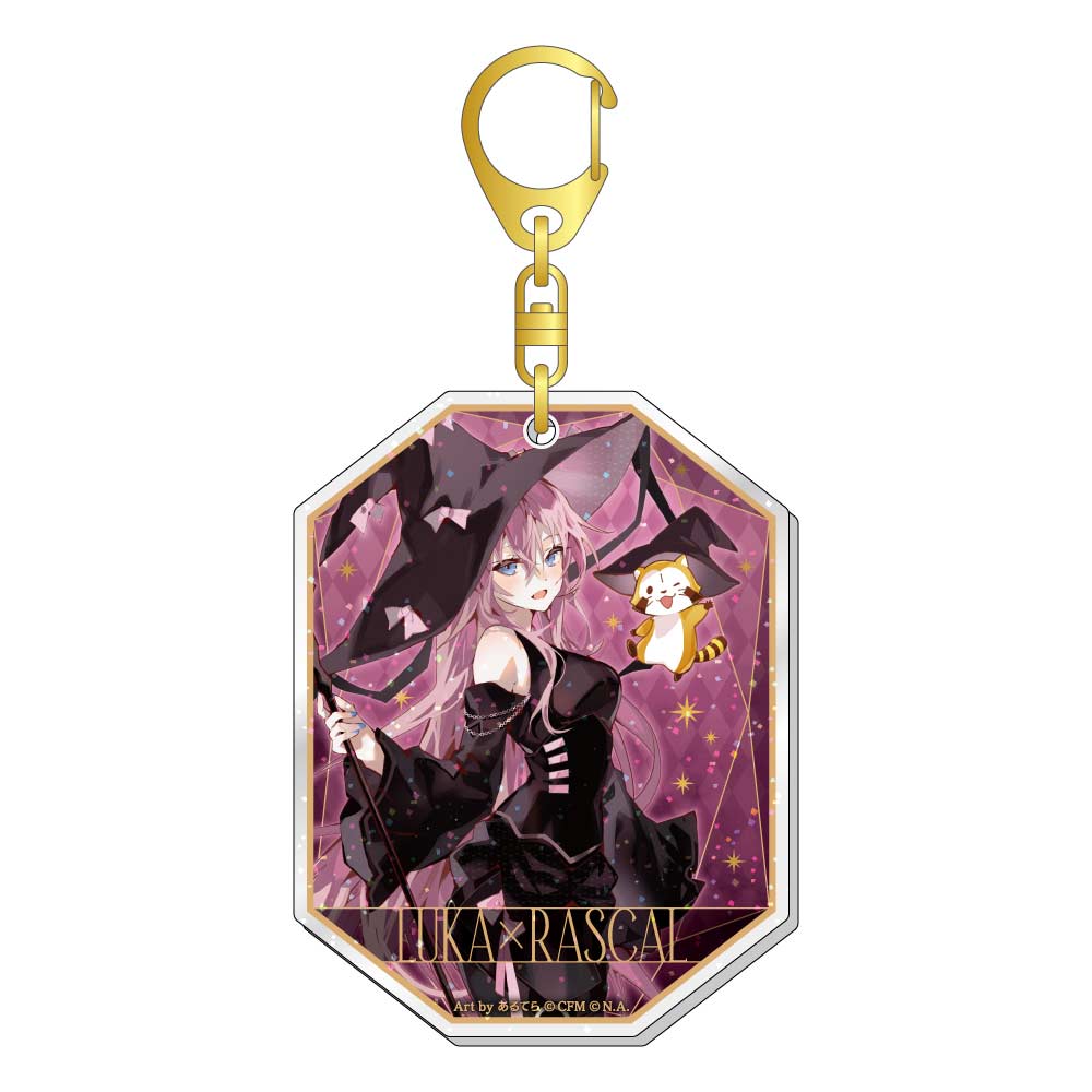 (PO) Hatsune Miku x Rascal the Raccoon 2023 Acrylic Key Chain Megurine Luka