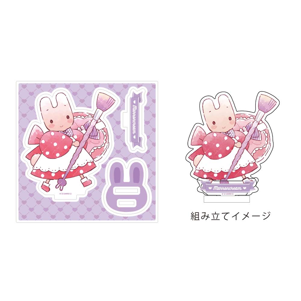 (PO) Acrylic Figure Plate Sanrio Characters 03 Marroncream (Graff Art Illustration)