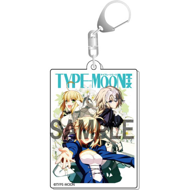 (PO) TYPE-MOON Ace Cover Illustration Acrylic Key Chain Nero & Jeanne & Altria