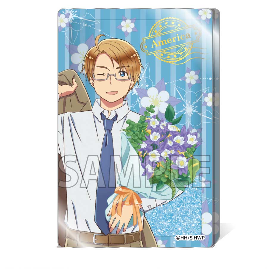 Hetalia World Stars Glitter Acrylic Block USA