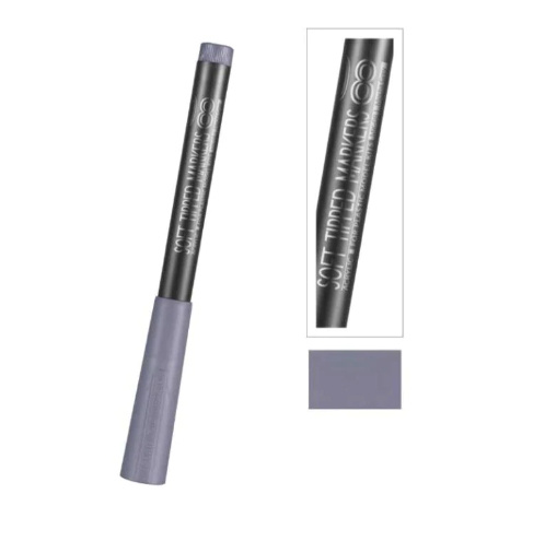 Dspiae Soft Tipped Markers 08 Mecha Grey