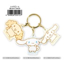 Sanrio Characters 3 Charm Key Chain Cinnamoroll