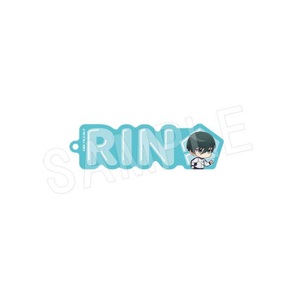 (PO) Blue Lock Name Block Key Chain Training Ver. Itoshi Rin