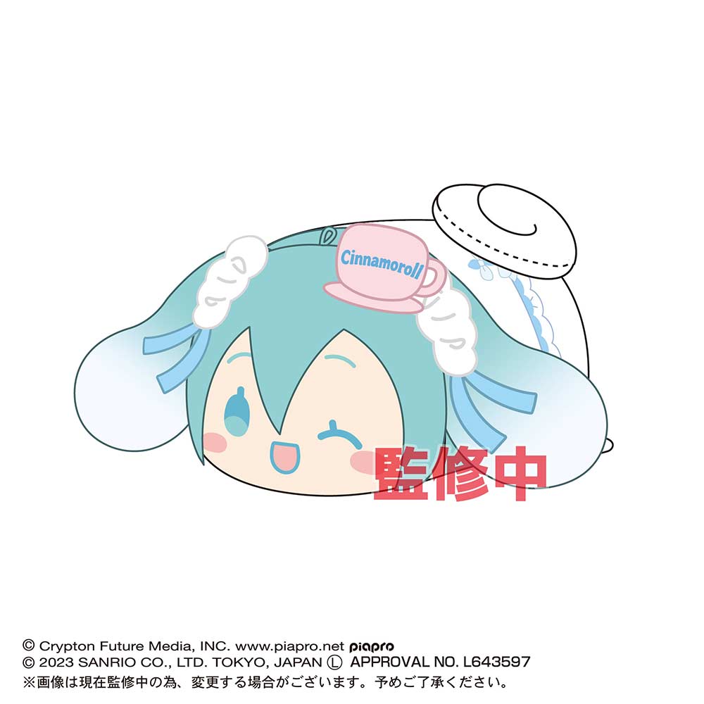 MC-06 Hatsune Miku x Cinnamoroll Potekoro Mascot (M Size) E Hatsune Miku (Cinnamoroll Costume)