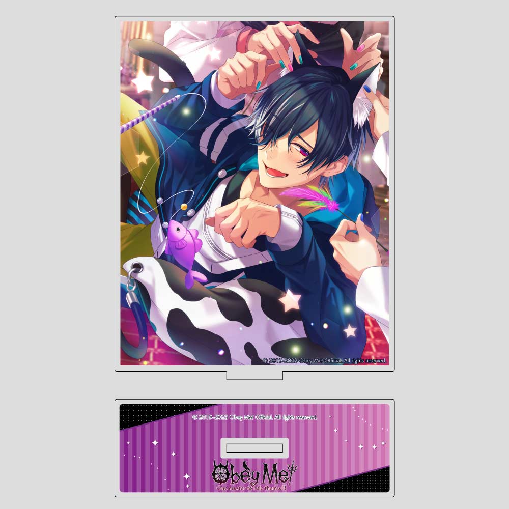 Obey Me! Acrylic Panel Stand Belphegor A Chill Furry Movie Date
