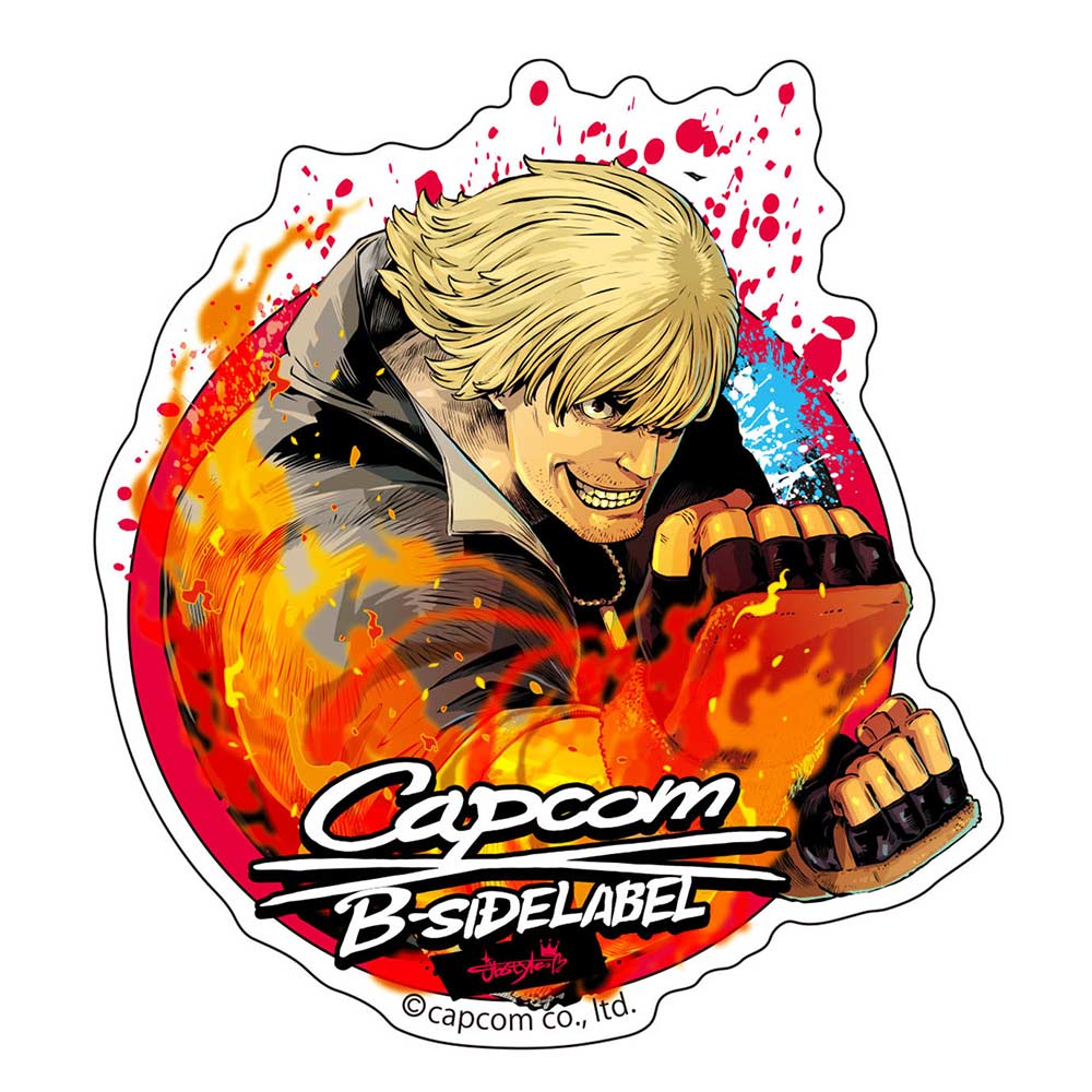 (PO) Capcom x B-Side Label Sticker Street Fighter 6 - Ken