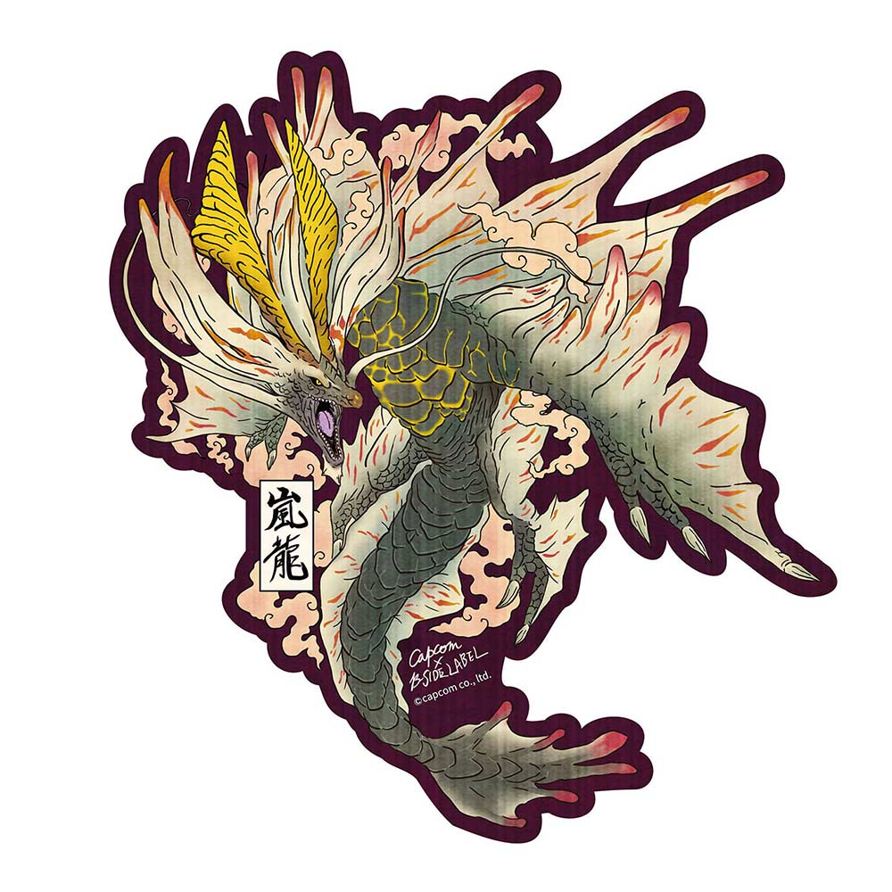 Capcom x B-Side Label Sticker Monster Hunter - Amatsu Ukiyo-e
