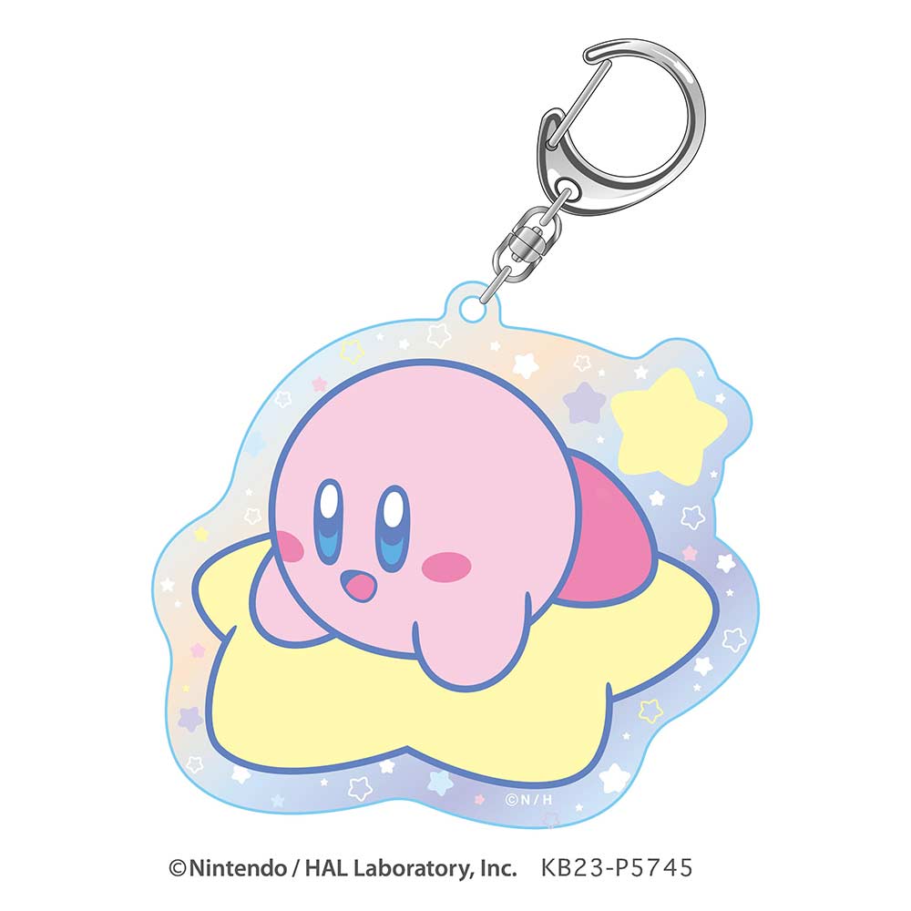 (PO) Kirby's Dream Land Aurora Acrylic Key Chain E Kirby, Warp Star