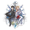 (PO) Sword Art Online Game 10th Anniversary Deka Sticker Kirito & Asuna