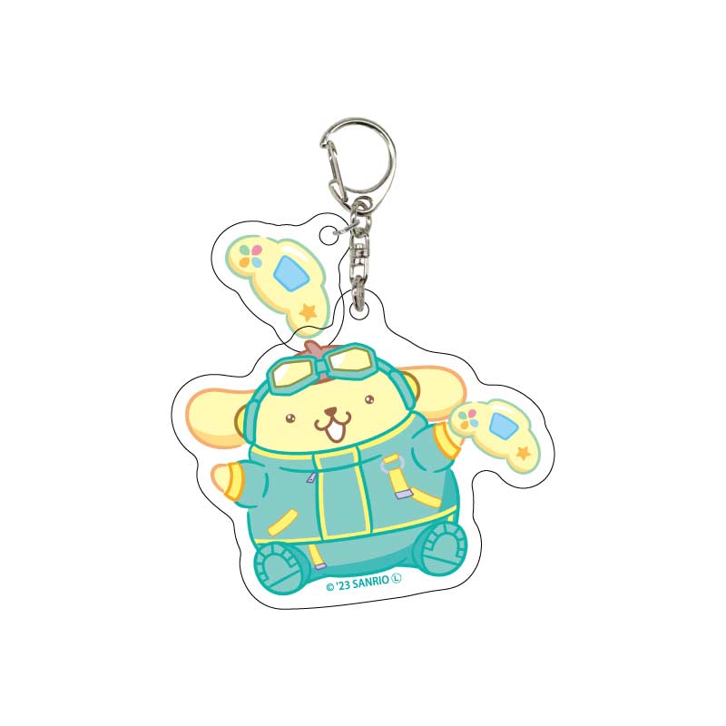 Acrylic Key Chain with Parts Sanrio Characters 03 Pom Pom Purin (Original Illustration)