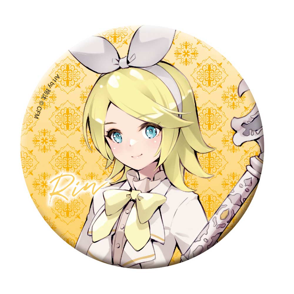 Hatsune Miku Series Can Badge Knight B Kagamine Rin