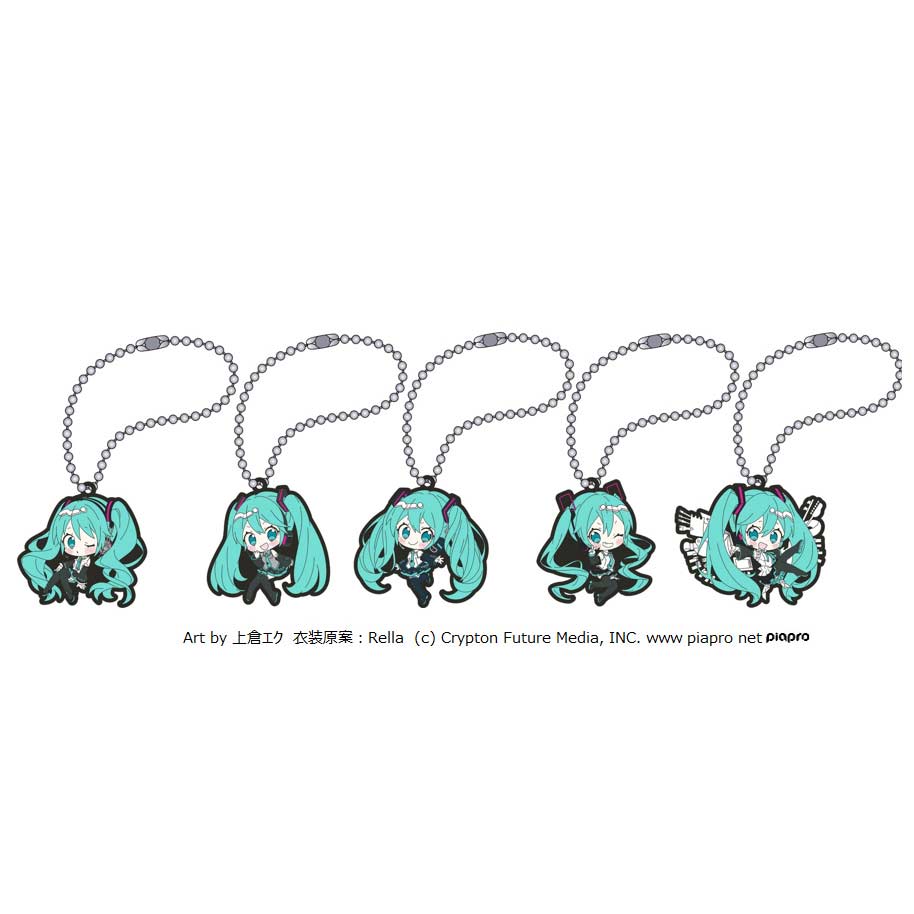 (PO) Rubber Key Chain Collection Hatsune Miku 16th BD [BOX]