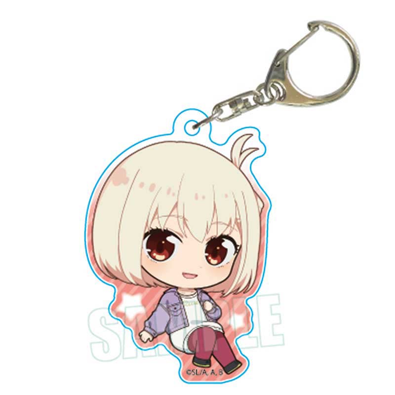 Pukasshu Acrylic Key Chain Lycoris Recoil Nishikigi Chisato (Casual Outfit B)