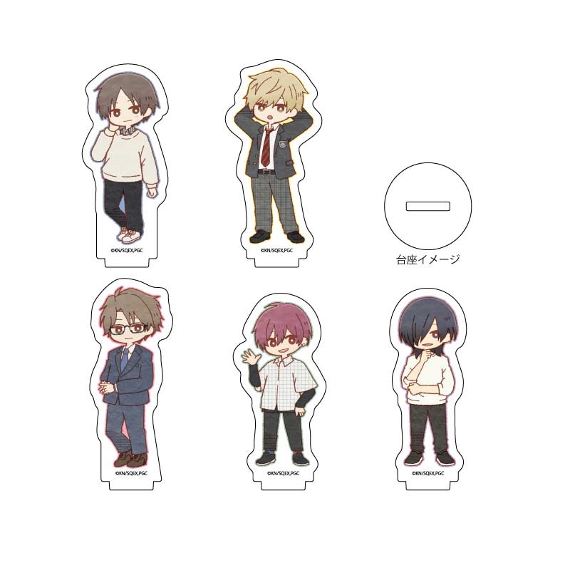 (PO) Acrylic Petit Stand Play It Cool, Guys 03 Retro Art Illustration [BOX]