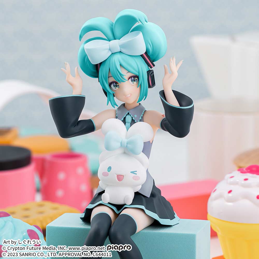 Hatsune Miku Chokonose PM Figure - Hatsune Miku X Cinnamoroll