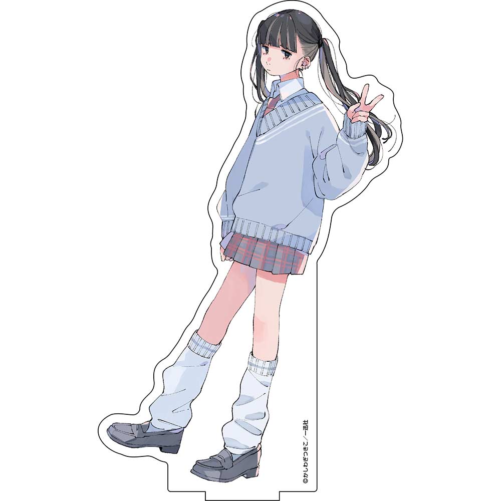 (PO) Inkya Gal Demo Ikigaritai! Original Illustration Big Acrylic Stand 2