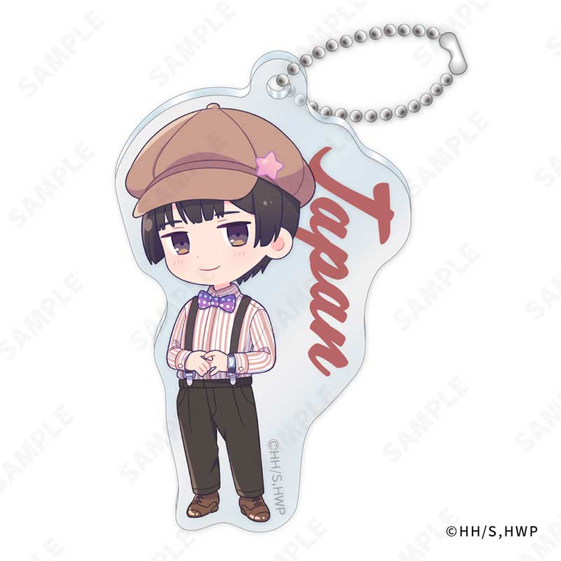 (PO) Hetalia World Stars Acrylic Key Chain -Suspenders Style- (DreCelle Mini) Japan