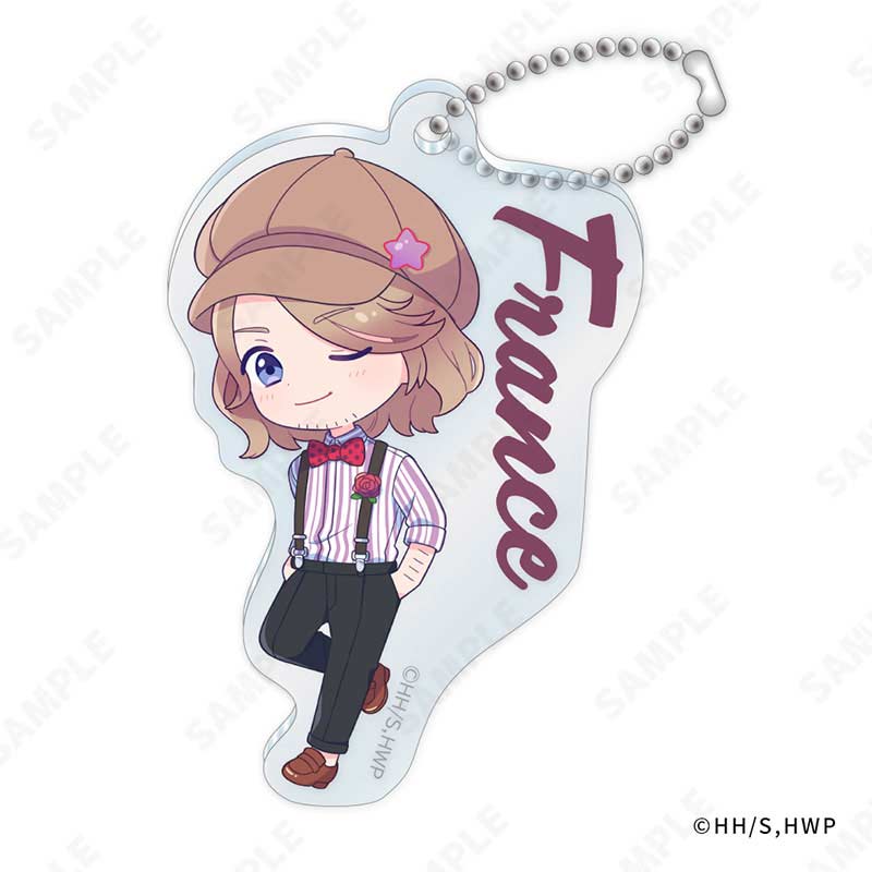 (PO) Hetalia World Stars Acrylic Key Chain -Suspenders Style- (DreCelle Mini) France