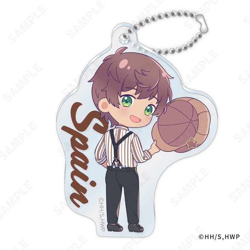 (PO) Hetalia World Stars Acrylic Key Chain -Suspenders Style- (DreCelle Mini) Spain