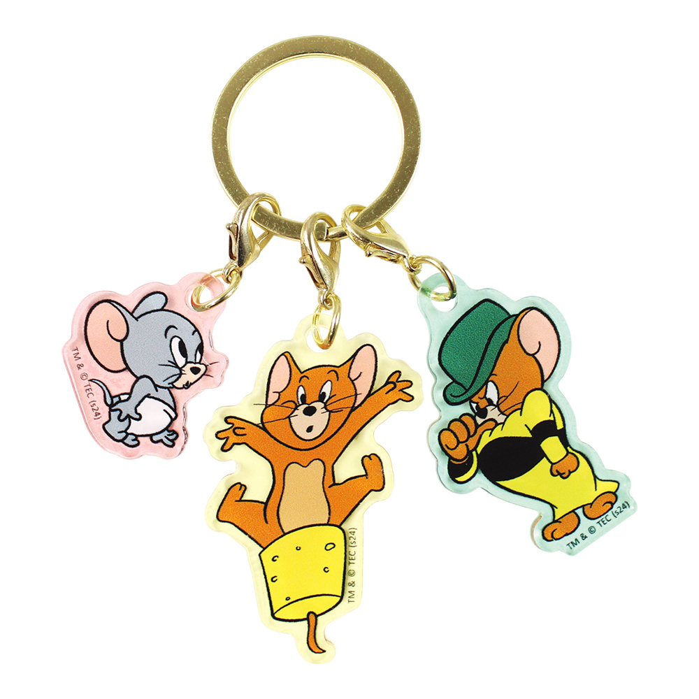 (PO) Tom and Jerry 3 Charm Key Chain - Tuffy & Jerry & Muscles