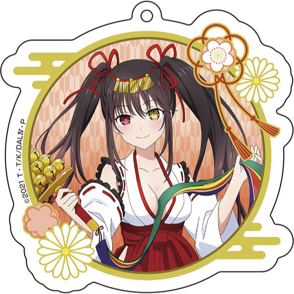 Date A Live IV Original Illustration Acrylic Key Chain Shrine Maiden Ver. 2 - Tokisaki Kurumi