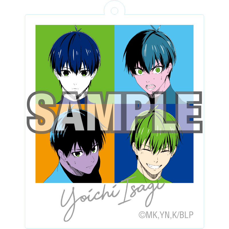 (PO) Blue Lock Acrylic Key Chain Pop Art Isagi Yoichi