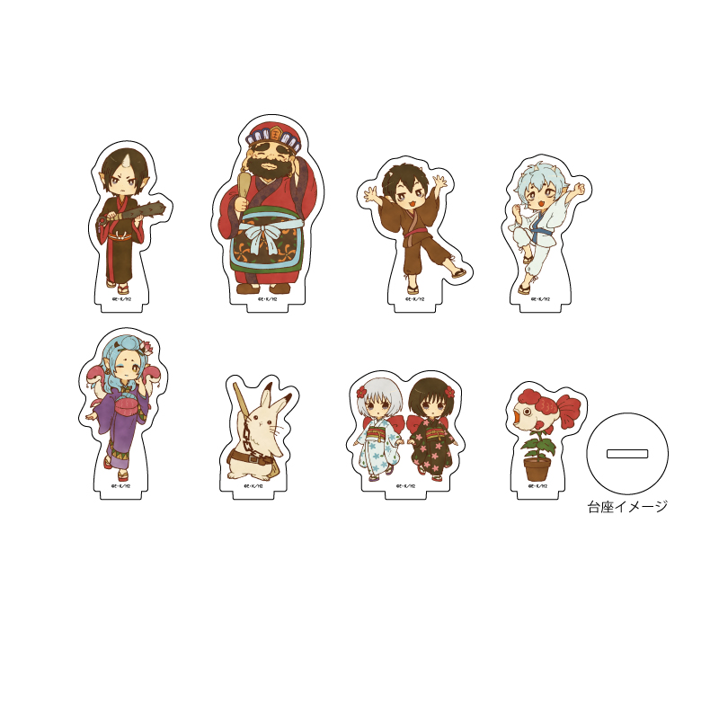 (PO) Acrylic Petit Stand Hozuki's Coolheadedness 01 Retro Art Illustration [BOX]