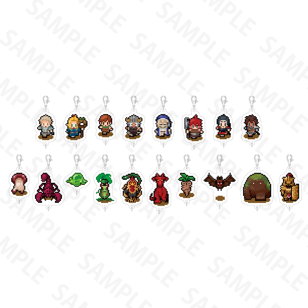 (PO) Delicious in Dungeon Tsunagaru Pixel Art Acrylic Charm [BOX]