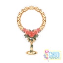 (PO) Flower Stand Can Badge Cover Vol. 4 Antique Rose