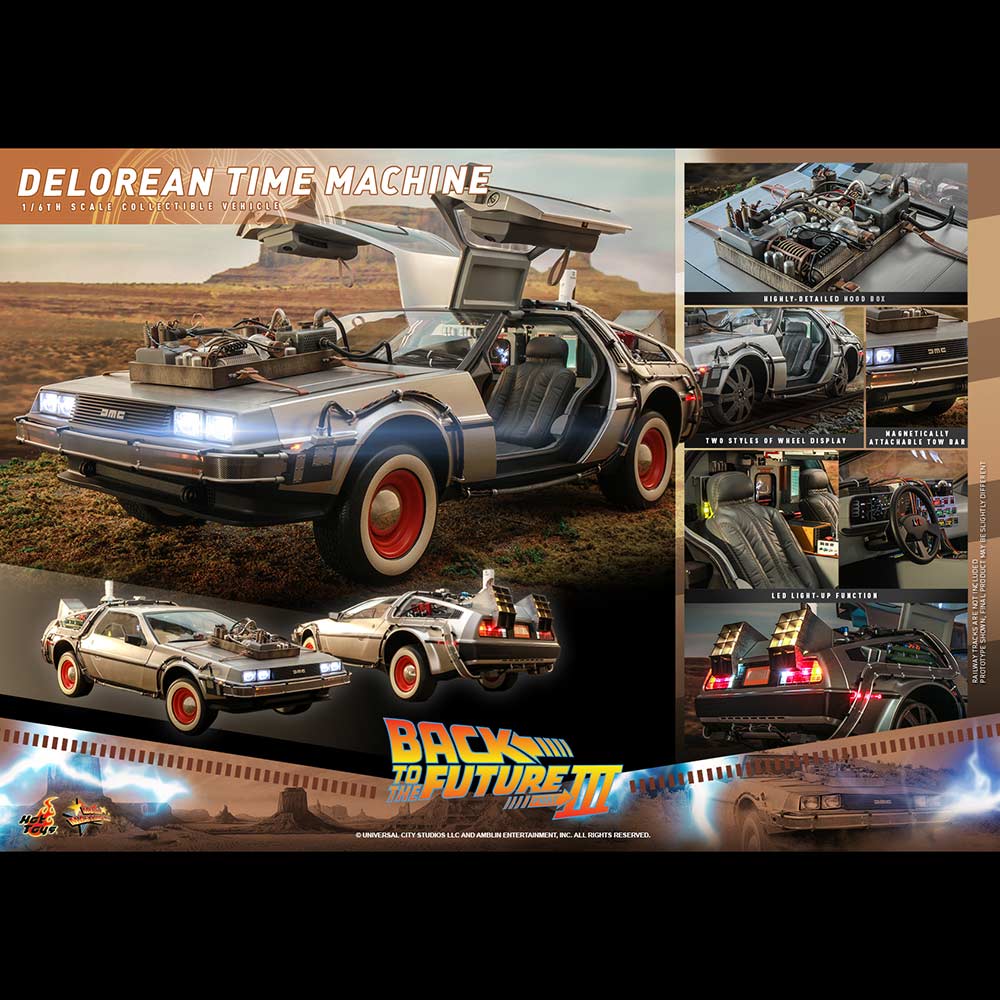 (PO) Movie Masterpiece Series MMS738 - Back to the Future III - DeLorean Time Machine
