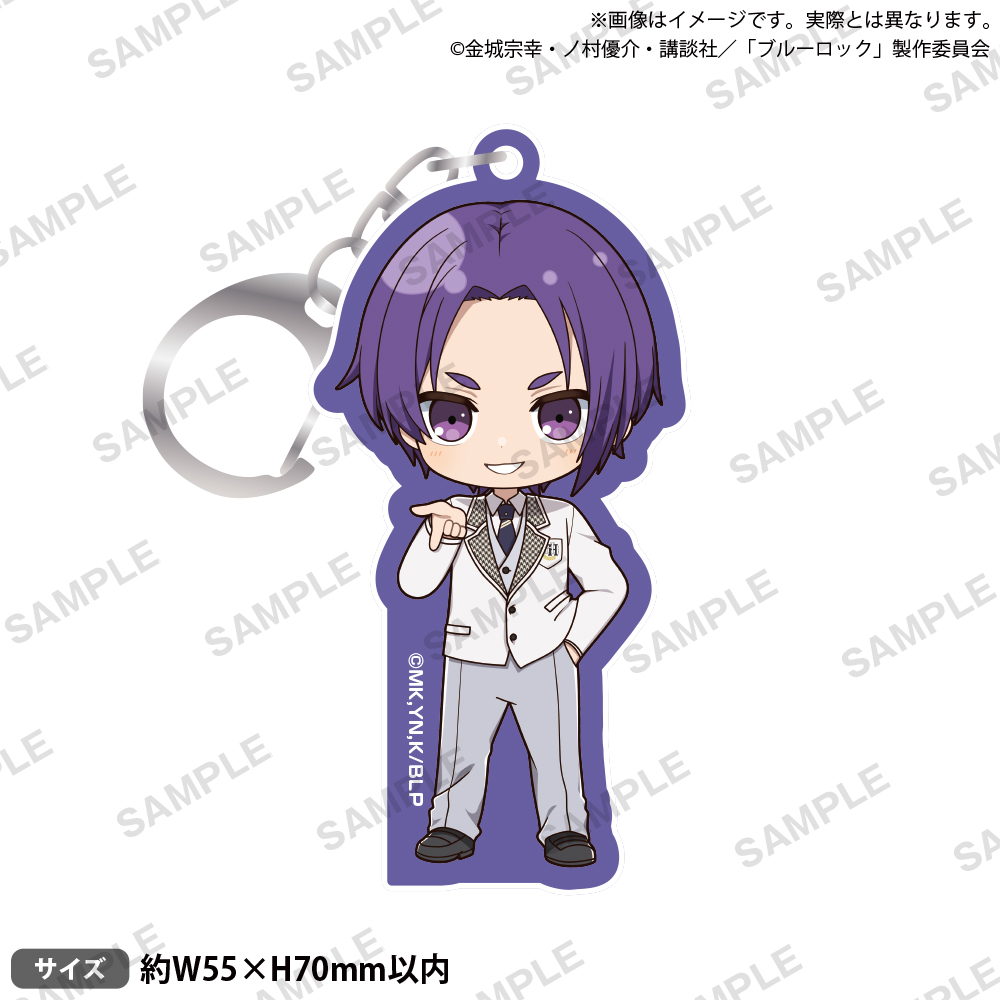 (PO) Blue Lock Acrylic Key Chain Mikage Reo School Uniform Ver.