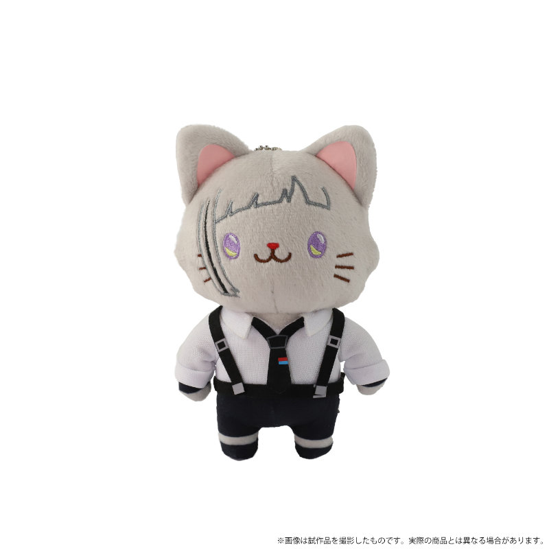 (PO) Bungo Stray Dogs withCAT Plush Key Chain with Eye Mask Nakajima Atsushi