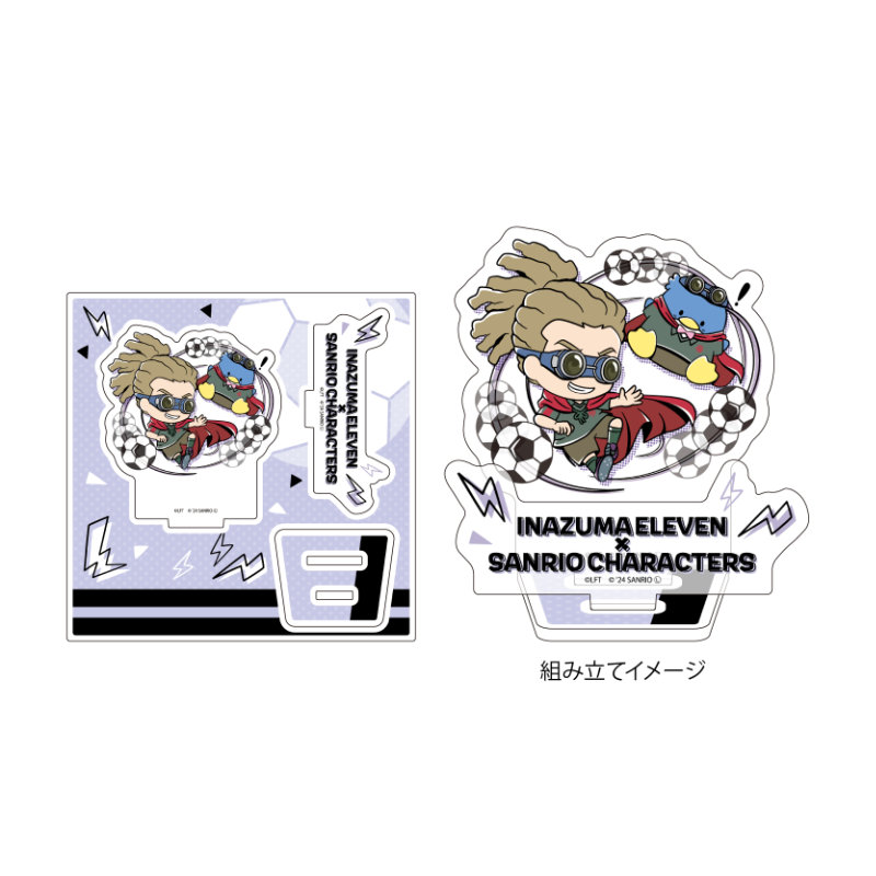 (PO) Acrylic Stand Plate Inazuma Eleven x Sanrio Characters 15 Kido Yuto x Tuxedosam (Mini Character Illustration)