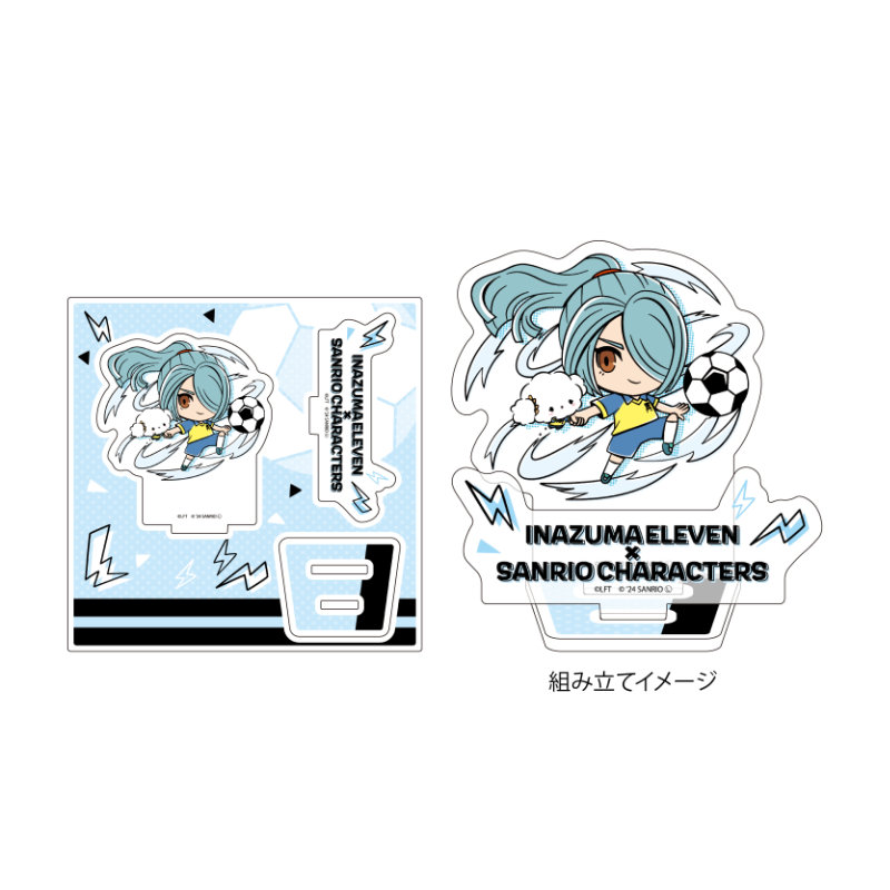 (PO) Acrylic Stand Plate Inazuma Eleven x Sanrio Characters 16 Kazemaru Ichirota x Cogimyun (Mini Character Illustration)