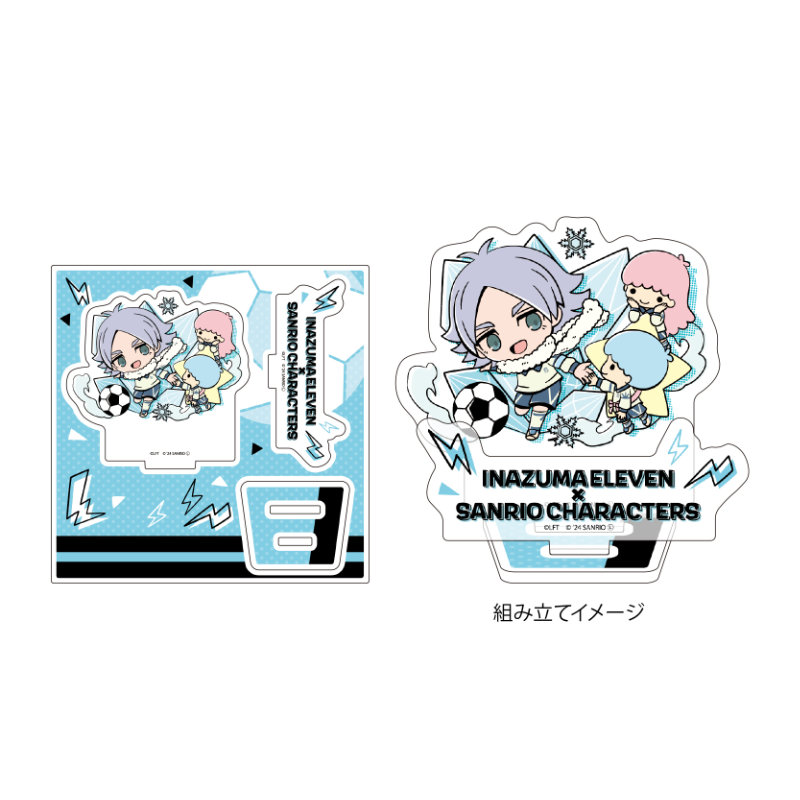 (PO) Acrylic Stand Plate Inazuma Eleven x Sanrio Characters 17 Fubuki Shiro x Little Twin Stars (Mini Character Illustration)