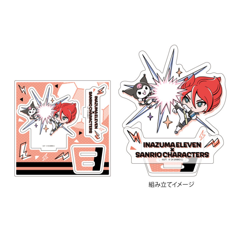 (PO) Acrylic Stand Plate Inazuma Eleven x Sanrio Characters 21 Gran x Kuromi (Mini Character Illustration)