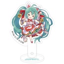 (PO) Hatsune Miku x Maneki-neko Kill Two Birds with One Stone Props & Stand Art by Rassu White Cat Standing & Left Hand Raised