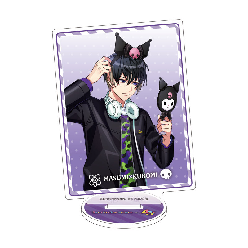 (PO) Acrylic Stand A3! x Sanrio Characters 09 Usui Masumi x Kuromi (Official Illustration)