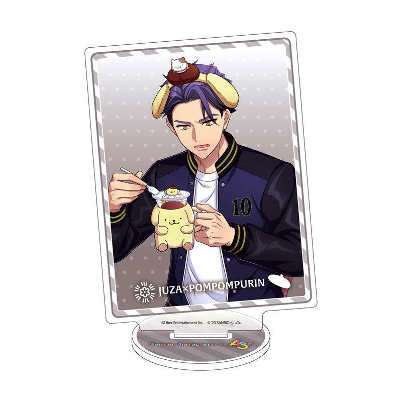 (PO) Acrylic Stand A3! x Sanrio Characters 11 Hyodo Juza x Pom Pom Purin (Official Illustration)
