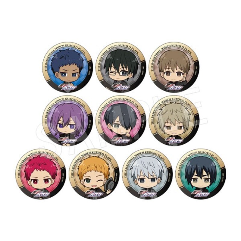 (PO) Kuroko's Basketball Trading Matte Can Badge Mini Character Black Suit 2023 Winter Type B [BOX]