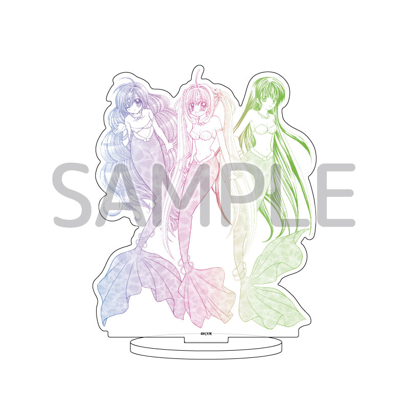 (PO) Acrylic Stand Mermaid Melody Pichi Pichi Pitch 07 Lucia & Hanon & Rina (Official Illustration)
